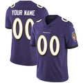 Custom B.Ravens Purple Vapor Untouchable Player Limited Stitched Football American Jersey