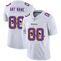 Custom B.Ravens White Team Big Logo Vapor Untouchable Limited Stitched Football American Jersey