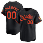 Custom Baltimore Orioles Black Alternate Limited Baseball Jersey