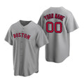 Custom Boston Red Sox Gray Stitched Cool Base Road Baseball Jersey