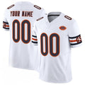 Custom C.Bears Active Player White 2025 F.U.S.E. With VMH Patch Vapor Untouchable Limited Stitched Football American Jersey