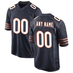 Custom C.Bears Navy Game Stitched Football American Jersey