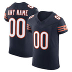Custom C.Bears Navy Vapor F.U.S.E. Elite Stitched Football American Jersey