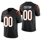 Custom C.Bengals 2021 Black Vapor Untouchable Limited Stitched Football American Jersey