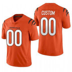 Custom C.Bengals 2021 New Orange Vapor Untouchable Limited Stitched Football American Jersey