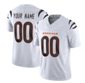 Custom C.Bengals Active Player 2023 F.U.S.E. White Vapor Untouchable Limited Stitched Football American Jersey