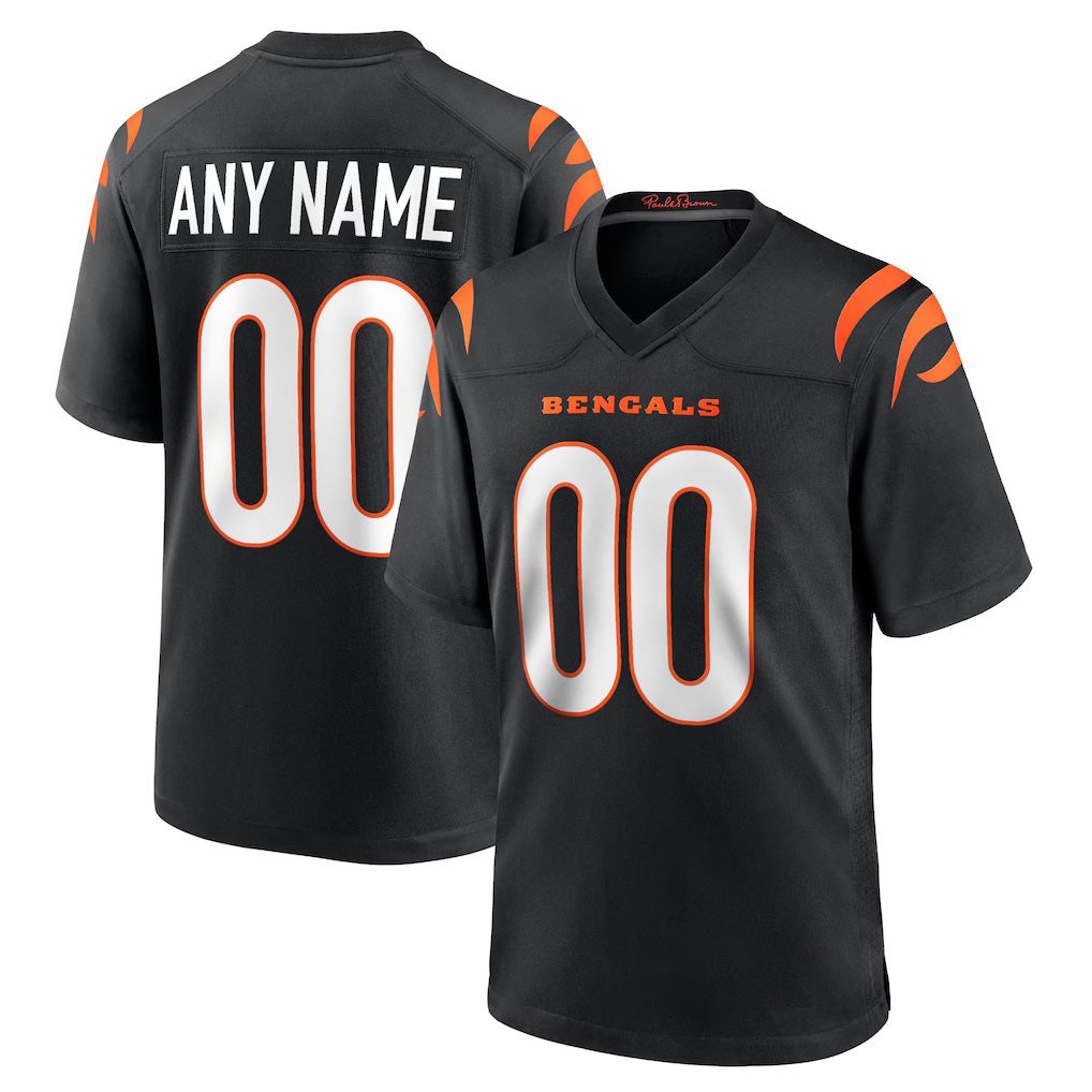 Custom C.Bengals Black Game Stitched Football American Jersey