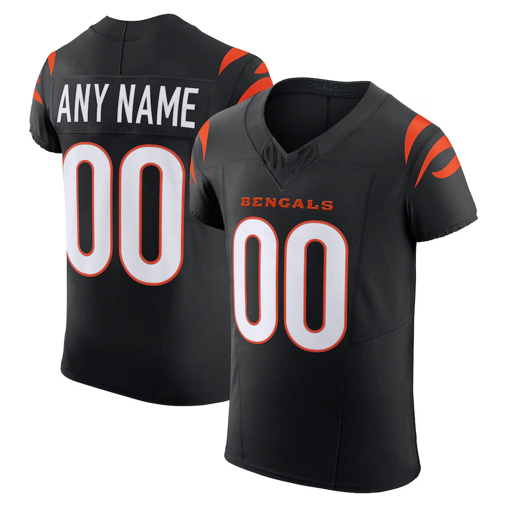 Custom C.Bengals Black Team Vapor F.U.S.E. Elite Stitched Football American Jersey