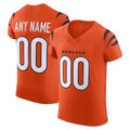 Custom C.Bengals Orange Alternate Vapor F.U.S.E. Elite Stitched Football American Jersey