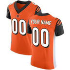 Custom C.Bengals Orange Alternate Vapor Untouchable Elite Stitched Football American Jersey