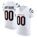 Custom C.Bengals White Vapor F.U.S.E. Elite Stitched Football American Jersey