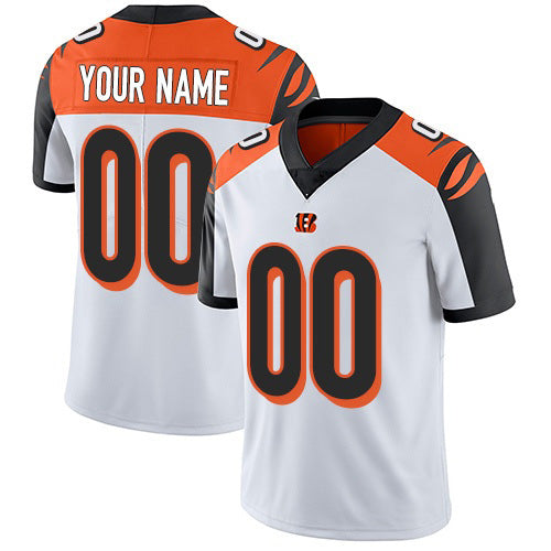Custom C.Bengals White Vapor Untouchable Player Limited Stitched Football American Jersey