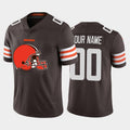 Custom C.Browns Brown Team Big Logo Vapor Untouchable Limited Stitched Football American Jersey