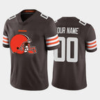 Custom C.Browns Brown Team Big Logo Vapor Untouchable Limited Stitched Football American Jersey