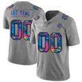 Custom C.Browns Grey Multi-Color 2020 Crucial Catch Vapor Untouchable Limited Stitched Football American Jersey