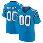 Custom C.Panthers Blue Alternate Game Stitched Football American Jersey