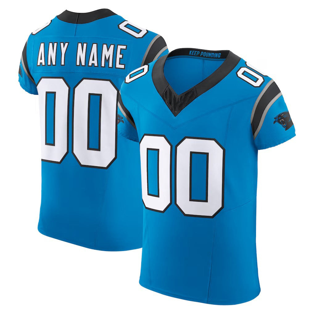 Custom C.Panthers Blue Vapor F.U.S.E. Elite Stitched Football American Jersey