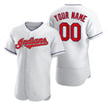 Custom Cleveland Indians White 2020 Stitched Flex Baseball Jersey