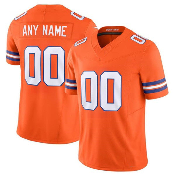 Custom D.Broncos Active Player Orange Mile High Collection F.U.S.E. 1977 Throwback Vapor Limited Stitched Football American Jersey