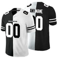 Custom D.Broncos Black And White Split Vapor Untouchable Limited Stitched Football American Jersey