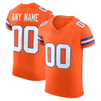 Custom D.Broncos Orange Alternate 2 Mile High Collection 1977 Throwback Vapor F.U.S.E. Elite Stitched Football American Jersey