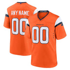 Custom D.Broncos Orange Mile High Collection Game Stitched Football American Jersey