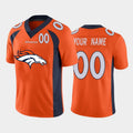 Custom D.Broncos Orange Team Big Logo Number Vapor Untouchable Limited Stitched Football American Jersey