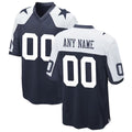 Custom D.Cowboys Navy Alternate Game Stitched Football American Jersey