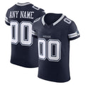 Custom D.Cowboys Navy Vapor F.U.S.E. Elite Stitched Football American Jersey