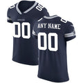 Custom D.Cowboys Navy Vapor Untouchable Elite Stitched Football American Jersey