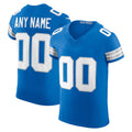 Custom D.Lions Blue Team Vapor F.U.S.E. Elite Stitched Football American Jersey