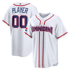 Custom Dominican Republic Baseball 2026 World Baseball Classic Home Pick-A-Player Jersey - White