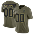 Custom GB.Packers Active Player Olive 2025 F.U.S.E. Salute to Service Limited Stitched Football American Jersey