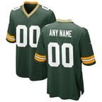 Custom GB.Packers Green Game Stitched Football American Jersey