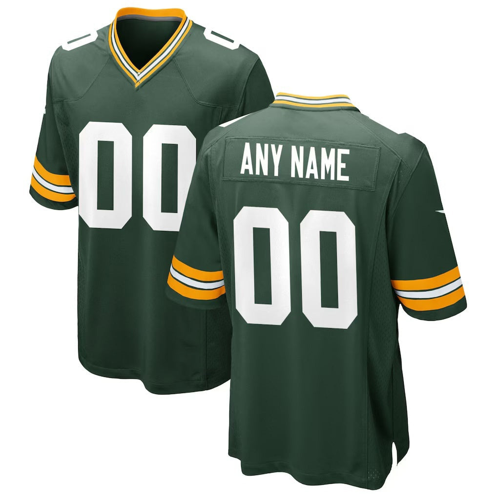 Custom GB.Packers Green Game Stitched Football American Jersey