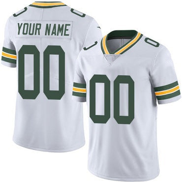 Custom GB.Packers Road White Vapor Untouchable Player Limited Stitched Football American Jersey
