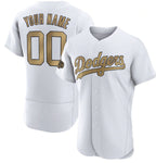 Custom Los Angeles Dodgers Active Player White 2022 All-Star Flex Base Stitched Baseball Jersey