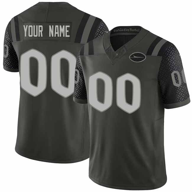 Custom NY.Jets Active Player Black 2025 F.U.S.E. “Rivalriesâ€?Vapor Limited Stitched Jersey