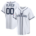 Custom Netherlands Baseball 2026 World Baseball Classic Home Pick-A-Player Jersey - White