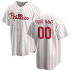 Custom Philadelphia Phillies White Home Replica Baseball Jersey