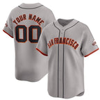 Custom San Francisco Giants Active Player Gray Away Limited Stitched Baseball Jersey