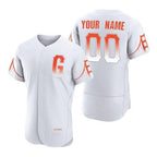 Custom San Francisco Giants White 2021 City Connect Flex Baseball Jersey
