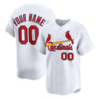 Custom St. Louis Cardinals White Home Limited Baseball Jersey
