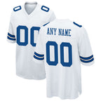 Custom D.Cowboys White Game Stitched Football American Jersey