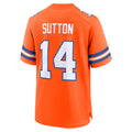 D.Broncos #14 Courtland Sutton Orange Alternate Game Stitched Football American Jersey