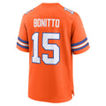 D.Broncos #15 Nik Bonitto Orange Alternate 2 Mile High Collection 1977 Throwback Game Stitched Football American Jersey