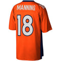 D.Broncos #18 Peyton Manning Mitchell & Ness Orange Legacy Replica Stitched Football American Jersey