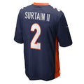 D.Broncos #2 Patrick Surtain II Home Game Player Jersey - Navy Stitched Football American Jersey