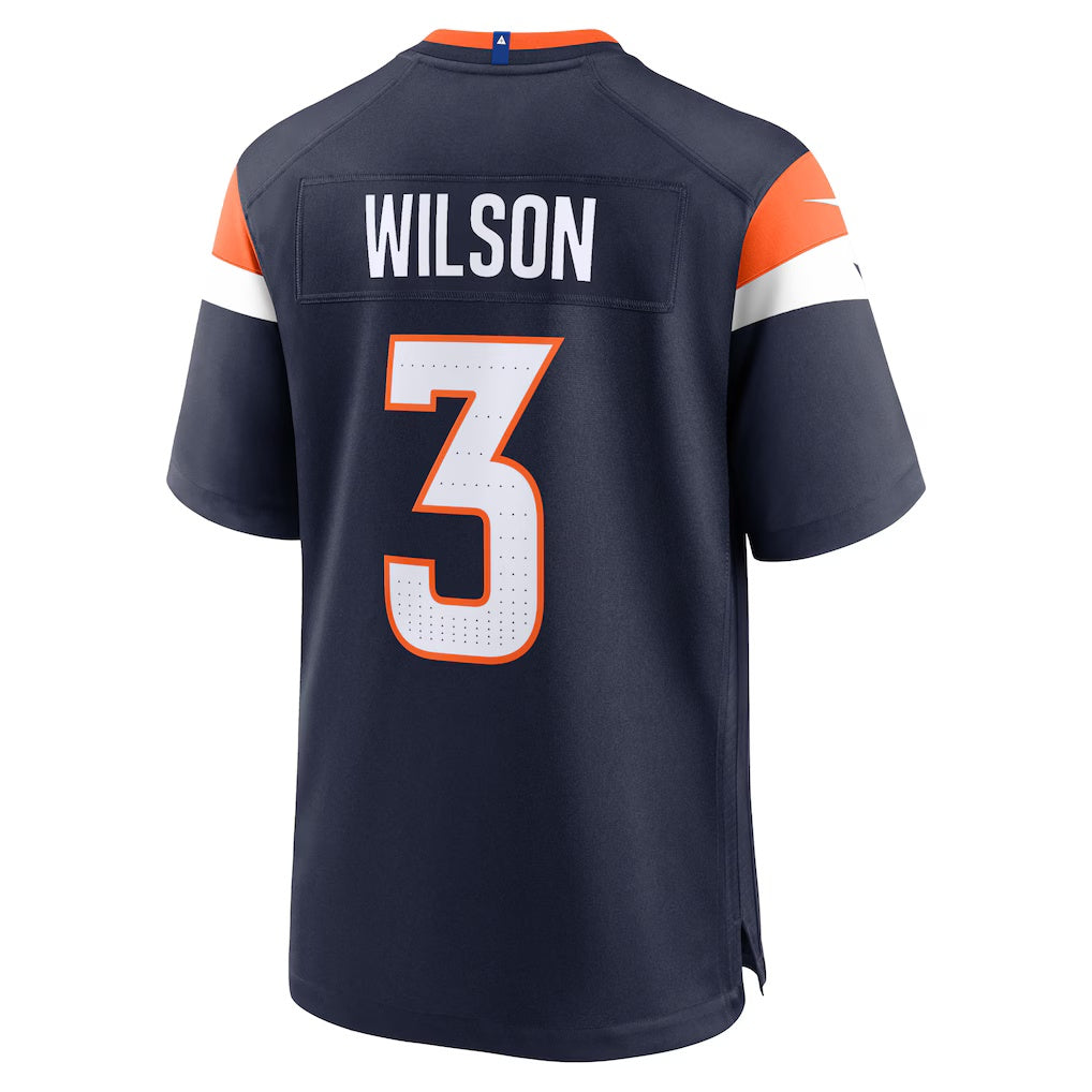 D.Broncos #3 Russell Wilson Navy Alternate Game Stitched Football American Jersey