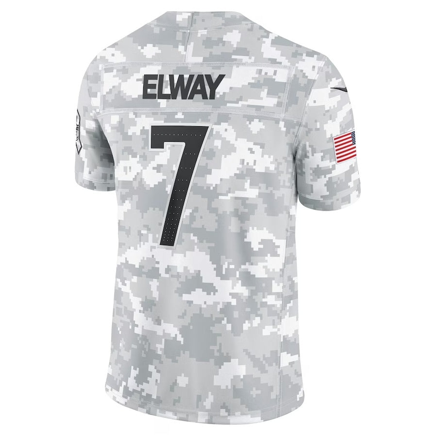 D.Broncos #7 John Elway Arctic Camo 2024 Salute to Service Retired Player Limited Stitched Football American Jersey